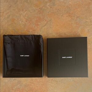 Saint Laurent Square Black Box with Dust Bag